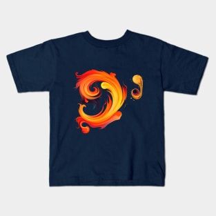 Bass Clef Liquid Harmony Kids T-Shirt